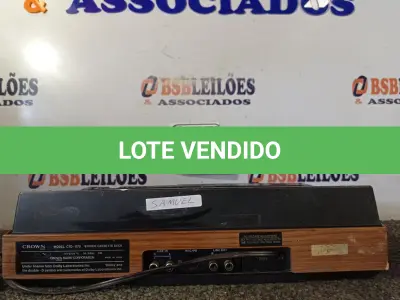 LOTE 029 - 01 TOCA FITAS CROWN DE MODELO CTD-1170. (NO ESTADO) ATENÇÃO! FAZER A VISITAÇÃO ANTES DE ARREMATAR, NÃO SABEMOS SE FUNCIONA. LEILÃO NÃO TEM GARANTIA E NEM DEVOLUÇÃO, SUJEITO A POSSÍVEIS AVARIAS VISÍVEIS/OCULTAS E/OU AUSÊNCIA DE COMPONENTES.