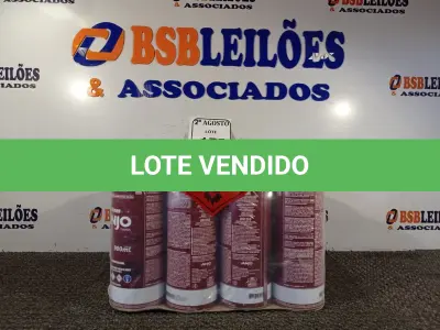 LOTE 175 - 12 LATAS DE TINNER DA MARCA ANJO DE 900ML CADA. (NO ESTADO) ATENÇÃO! FAZER A VISITAÇÃO ANTES DE ARREMATAR, NÃO SABEMOS SE FUNCIONA. LEILÃO NÃO TEM GARANTIA E NEM DEVOLUÇÃO, SUJEITO A POSSÍVEIS AVARIAS VISÍVEIS/OCULTAS E/OU AUSÊNCIA DE COMPONENTES.