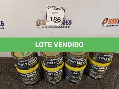 LOTE 186 - 04 ADESIVOS POLYEPOX 630G CADA. (NO ESTADO) ATENÇÃO! FAZER A VISITAÇÃO ANTES DE ARREMATAR, NÃO SABEMOS SE FUNCIONA. LEILÃO NÃO TEM GARANTIA E NEM DEVOLUÇÃO, SUJEITO A POSSÍVEIS AVARIAS VISÍVEIS/OCULTAS E/OU AUSÊNCIA DE COMPONENTES.