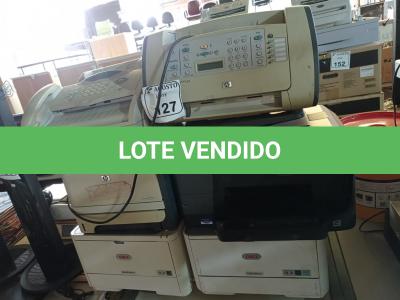 LOTE 127 - 05 IMPRESSORAS MARCAS E MODELOS DIVERSOS E 01 APARELHO DE FAX. (NO ESTADO) ATENÇÃO! FAZER A VISITAÇÃO ANTES DE ARREMATAR, NÃO SABEMOS SE FUNCIONA. LEILÃO NÃO TEM GARANTIA E NEM DEVOLUÇÃO, SUJEITO A POSSÍVEIS AVARIAS VISÍVEIS/OCULTAS E/OU AUSÊNCIA DE COMPONENTES.