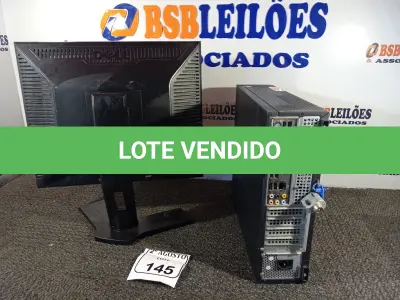 LOTE 145 - 01 CPU MARCA ITAUTEC E 01 MONITOR MARCA DELL. (NO ESTADO) ATENÇÃO! FAZER A VISITAÇÃO ANTES DE ARREMATAR, NÃO SABEMOS SE FUNCIONA. LEILÃO NÃO TEM GARANTIA E NEM DEVOLUÇÃO, SUJEITO A POSSÍVEIS AVARIAS VISÍVEIS/OCULTAS E/OU AUSÊNCIA DE COMPONENTES.