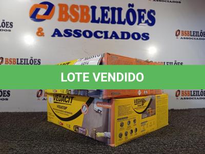 LOTE 115 - 02 VEDACIT ARGAMASSA POLIMÉRICA IMPERMEÁVEL 12KGS CADA. (NO ESTADO) ATENÇÃO! FAZER A VISITAÇÃO ANTES DE ARREMATAR, NÃO SABEMOS SE FUNCIONA. LEILÃO NÃO TEM GARANTIA E NEM DEVOLUÇÃO, SUJEITO A POSSÍVEIS AVARIAS VISÍVEIS/OCULTAS E/OU AUSÊNCIA DE COMPONENTES.