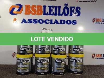 LOTE 186 - 04 ADESIVOS POLYEPOX 630G CADA. (NO ESTADO) ATENÇÃO! FAZER A VISITAÇÃO ANTES DE ARREMATAR, NÃO SABEMOS SE FUNCIONA. LEILÃO NÃO TEM GARANTIA E NEM DEVOLUÇÃO, SUJEITO A POSSÍVEIS AVARIAS VISÍVEIS/OCULTAS E/OU AUSÊNCIA DE COMPONENTES.