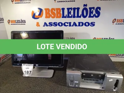 LOTE 187 - 01 MONITOR HP, 01 CPU. (NO ESTADO) ATENÇÃO! FAZER A VISITAÇÃO ANTES DE ARREMATAR, NÃO SABEMOS SE FUNCIONA. LEILÃO NÃO TEM GARANTIA E NEM DEVOLUÇÃO, SUJEITO A POSSÍVEIS AVARIAS VISÍVEIS/OCULTAS E/OU AUSÊNCIA DE COMPONENTES.