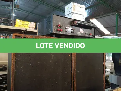 LOTE 131 - 01 APARELHO DE SOM MARCA POLYVOX MODELO TP300 E 22 CAIXAS DE SOM. (NO ESTADO) ATENÇÃO! FAZER A VISITAÇÃO ANTES DE ARREMATAR, NÃO SABEMOS SE FUNCIONA. LEILÃO NÃO TEM GARANTIA E NEM DEVOLUÇÃO, SUJEITO A POSSÍVEIS AVARIAS VISÍVEIS/OCULTAS E/OU AUSÊNCIA DE COMPONENTES.