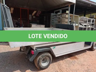 LOTE 338 - 01 CARRINHO DE GOLFE CLUB CAR CARRYALL 6 (NO ESTADO) (GOLF CART) (WITHOUT KEYS) (NO ESTADO EM QUE SE ENCONTRA. SUJEITO A AVARIAS OCULTAS/VISÍVEIS.) AV9414C