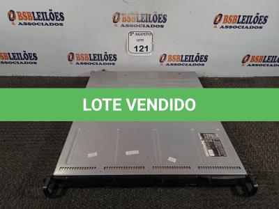 LOTE 121 - 01 SERVIDOR MARCA IOMEGA MODELO EMC2. (NO ESTADO) ATENÇÃO! FAZER A VISITAÇÃO ANTES DE ARREMATAR, NÃO SABEMOS SE FUNCIONA. LEILÃO NÃO TEM GARANTIA E NEM DEVOLUÇÃO, SUJEITO A POSSÍVEIS AVARIAS VISÍVEIS/OCULTAS E/OU AUSÊNCIA DE COMPONENTES.