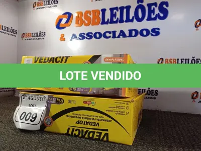LOTE 009 - 02 VEDACIT ARGAMASSA POLIMÉRICA IMPERMEÁVEL 12KGS CADA. (NO ESTADO) ATENÇÃO! FAZER A VISITAÇÃO ANTES DE ARREMATAR, NÃO SABEMOS SE FUNCIONA. LEILÃO NÃO TEM GARANTIA E NEM DEVOLUÇÃO, SUJEITO A POSSÍVEIS AVARIAS VISÍVEIS/OCULTAS E/OU AUSÊNCIA DE COMPONENTES.