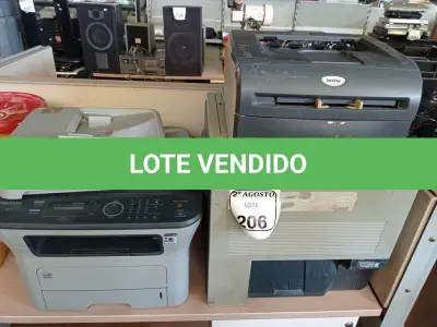 LOTE 206 - 01 IMPRESSORA SAMSUMG COLORIDA MODELO CLT670ND E 02 IMPRESSORAS SENDO UMA MULTIFUNCIONAL SAMSUNG. (NO ESTADO) ATENÇÃO! FAZER A VISITAÇÃO ANTES DE ARREMATAR, NÃO SABEMOS SE FUNCIONA. LEILÃO NÃO TEM GARANTIA E NEM DEVOLUÇÃO, SUJEITO A POSSÍVEIS AVARIAS VISÍVEIS/OCULTAS E/OU AUSÊNCIA DE COMPONENTES.