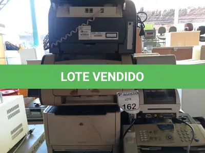 LOTE 162 - 06 IMPRESSORAS MARCAS E MODELOS DIVERSOS, 01 APARELHO DE FAX, 02 IMPRESSORAS DE ETIQUETAS E 01 TONNER AVULSO. (NO ESTADO) ATENÇÃO! FAZER A VISITAÇÃO ANTES DE ARREMATAR, NÃO SABEMOS SE FUNCIONA. LEILÃO NÃO TEM GARANTIA E NEM DEVOLUÇÃO, SUJEITO A POSSÍVEIS AVARIAS VISÍVEIS/OCULTAS E/OU AUSÊNCIA DE COMPONENTES.