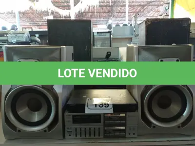 LOTE 139 - 01 RECEIVER MARCA AKAI, 02 CAIXAS SOM E 01 APARELHO DE DVD MARCA SONY. (NO ESTADO) ATENÇÃO! FAZER A VISITAÇÃO ANTES DE ARREMATAR, NÃO SABEMOS SE FUNCIONA. LEILÃO NÃO TEM GARANTIA E NEM DEVOLUÇÃO, SUJEITO A POSSÍVEIS AVARIAS VISÍVEIS/OCULTAS E/OU AUSÊNCIA DE COMPONENTES.