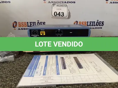 LOTE 043 - 01 APARELHO AUDIOCODES MODELO MP-11/2FXS/3AC. (NO ESTADO) ATENÇÃO! FAZER A VISITAÇÃO ANTES DE ARREMATAR, NÃO SABEMOS SE FUNCIONA. LEILÃO NÃO TEM GARANTIA E NEM DEVOLUÇÃO, SUJEITO A POSSÍVEIS AVARIAS VISÍVEIS/OCULTAS E/OU AUSÊNCIA DE COMPONENTES.