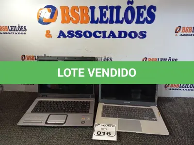 LOTE 016 - 02 NOTEBOOKS COM AVARIAS, MARCAS E MODELOS DIVERSOS. (NO ESTADO) ATENÇÃO! FAZER A VISITAÇÃO ANTES DE ARREMATAR, NÃO SABEMOS SE FUNCIONA. LEILÃO NÃO TEM GARANTIA E NEM DEVOLUÇÃO, SUJEITO A POSSÍVEIS AVARIAS VISÍVEIS/OCULTAS E/OU AUSÊNCIA DE COMPONENTES.