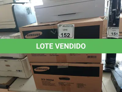 LOTE 152 - 03 GAVETAS PARA IMPRESSORA MARCA SAMSUNG DE MODELO SCX65554 E 01 APARELHO DE FAX. (NO ESTADO) ATENÇÃO! FAZER A VISITAÇÃO ANTES DE ARREMATAR, NÃO SABEMOS SE FUNCIONA. LEILÃO NÃO TEM GARANTIA E NEM DEVOLUÇÃO, SUJEITO A POSSÍVEIS AVARIAS VISÍVEIS/OCULTAS E/OU AUSÊNCIA DE COMPONENTES.