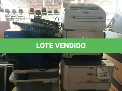 LOTE 153 - 05 IMPRESSORAS MARCAS E MODELOS DIVERSOS, 01 APARELHOS DE FAX E 02 TONNERS AVULSOS. (NO ESTADO) ATENÇÃO! FAZER A VISITAÇÃO ANTES DE ARREMATAR, NÃO SABEMOS SE FUNCIONA. LEILÃO NÃO TEM GARANTIA E NEM DEVOLUÇÃO, SUJEITO A POSSÍVEIS AVARIAS VISÍVEIS/OCULTAS E/OU AUSÊNCIA DE COMPONENTES.