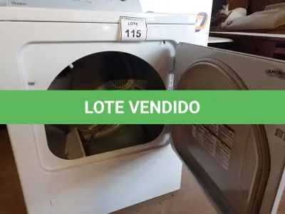 LOTE 115 - 01 SECADORA DE ROUPAS WGD4800BQO MARCA WHIRLPOOL 115V. (DRYER). (NO ESTADO EM QUE SE ENCONTRA. SUJEITO A AVARIAS OCULTAS/VISÍVEIS.) AV9319Y