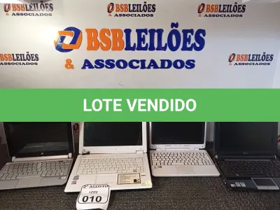 LOTE 010 - 03 NETBOOKS E 01 NOTEBOOK MARCAS E MODELOS DIVERSOS. (NO ESTADO) ATENÇÃO! FAZER A VISITAÇÃO ANTES DE ARREMATAR, NÃO SABEMOS SE FUNCIONA. LEILÃO NÃO TEM GARANTIA E NEM DEVOLUÇÃO, SUJEITO A POSSÍVEIS AVARIAS VISÍVEIS/OCULTAS E/OU AUSÊNCIA DE COMPONENTES.