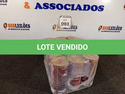 LOTE 093 - 12 LATAS DE TINNER MARCA ANJO 900ML CADA. (NO ESTADO) ATENÇÃO! FAZER A VISITAÇÃO ANTES DE ARREMATAR, NÃO SABEMOS SE FUNCIONA. LEILÃO NÃO TEM GARANTIA E NEM DEVOLUÇÃO, SUJEITO A POSSÍVEIS AVARIAS VISÍVEIS/OCULTAS E/OU AUSÊNCIA DE COMPONENTES.