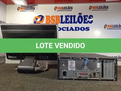 LOTE 187 - 01 MONITOR HP, 01 CPU. (NO ESTADO) ATENÇÃO! FAZER A VISITAÇÃO ANTES DE ARREMATAR, NÃO SABEMOS SE FUNCIONA. LEILÃO NÃO TEM GARANTIA E NEM DEVOLUÇÃO, SUJEITO A POSSÍVEIS AVARIAS VISÍVEIS/OCULTAS E/OU AUSÊNCIA DE COMPONENTES.