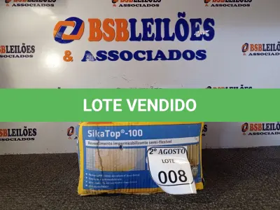 LOTE 008 - 01 SIKATOP -100 REVESTIMENTO IMPERMEABILIZANTE SEMI-FLEXIVEL (NO ESTADO) ATENÇÃO! FAZER A VISITAÇÃO ANTES DE ARREMATAR, NÃO SABEMOS SE FUNCIONA. LEILÃO NÃO TEM GARANTIA E NEM DEVOLUÇÃO, SUJEITO A POSSÍVEIS AVARIAS VISÍVEIS/OCULTAS E/OU AUSÊNCIA DE COMPONENTES.
