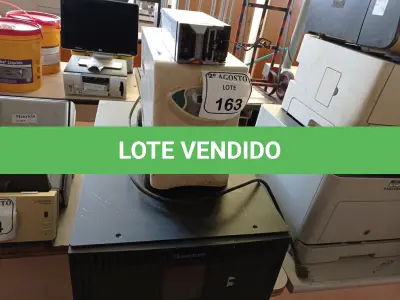 LOTE 163 - 01 NOBREAK MARCA SMS 2000W, 01 SERVIDOR MARCA QUANTUM PARA A RETIRADA DE PEÇAS E UMA FONTE AVULSA. (NO ESTADO) ATENÇÃO! FAZER A VISITAÇÃO ANTES DE ARREMATAR, NÃO SABEMOS SE FUNCIONA. LEILÃO NÃO TEM GARANTIA E NEM DEVOLUÇÃO, SUJEITO A POSSÍVEIS AVARIAS VISÍVEIS/OCULTAS E/OU AUSÊNCIA DE COMPONENTES.