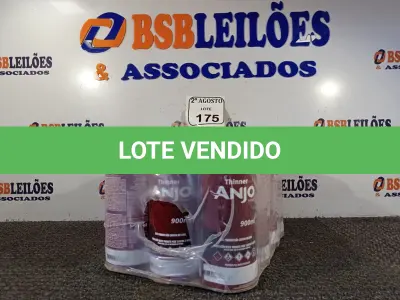 LOTE 175 - 12 LATAS DE TINNER DA MARCA ANJO DE 900ML CADA. (NO ESTADO) ATENÇÃO! FAZER A VISITAÇÃO ANTES DE ARREMATAR, NÃO SABEMOS SE FUNCIONA. LEILÃO NÃO TEM GARANTIA E NEM DEVOLUÇÃO, SUJEITO A POSSÍVEIS AVARIAS VISÍVEIS/OCULTAS E/OU AUSÊNCIA DE COMPONENTES.