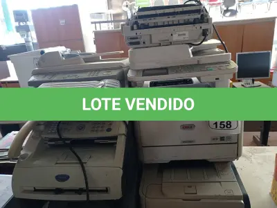 LOTE 158 - 07 IMPRESSORAS MARCAS E MODELOS DIVERSOS, 01 APARELHO DE FAX E 01 TONER AVULSO. (NO ESTADO) ATENÇÃO! FAZER A VISITAÇÃO ANTES DE ARREMATAR, NÃO SABEMOS SE FUNCIONA. LEILÃO NÃO TEM GARANTIA E NEM DEVOLUÇÃO, SUJEITO A POSSÍVEIS AVARIAS VISÍVEIS/OCULTAS E/OU AUSÊNCIA DE COMPONENTES.