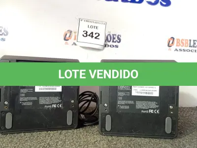 LOTE 342 - 02 SCANNERS DE LEITURA DIGITAL USB. (OPTICAL DIGITAL SCANNER) (NO ESTADO EM QUE SE ENCONTRA. SUJEITO A AVARIAS OCULTAS/VISÍVEIS.) AV9704Y, AV9704R