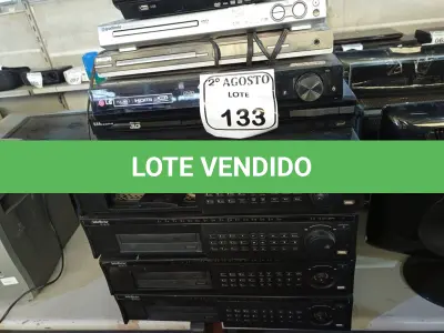 LOTE 133 - 04 APARELHOS DE DVRS MARCA INTELBRAS PARA A RETIRADA DE PEÇAS, 05 APARELHOS DE DVDS MARCAS E MODELOS DIVERSOS E 01 CONTROLADOR DE CÂMERAS. (NO ESTADO) ATENÇÃO! FAZER A VISITAÇÃO ANTES DE ARREMATAR, NÃO SABEMOS SE FUNCIONA. LEILÃO NÃO TEM GARANTIA E NEM DEVOLUÇÃO, SUJEITO A POSSÍVEIS AVARIAS VISÍVEIS/OCULTAS E/OU AUSÊNCIA DE COMPONENTES.