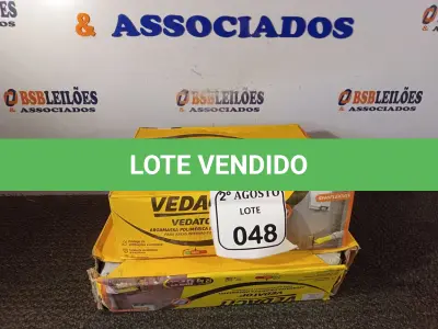 LOTE 048 - 02 VEDACIT ARGAMASSA POLIMÉRICA IMPERMEÁVEL 12KGS CADA. (NO ESTADO) ATENÇÃO! FAZER A VISITAÇÃO ANTES DE ARREMATAR, NÃO SABEMOS SE FUNCIONA. LEILÃO NÃO TEM GARANTIA E NEM DEVOLUÇÃO, SUJEITO A POSSÍVEIS AVARIAS VISÍVEIS/OCULTAS E/OU AUSÊNCIA DE COMPONENTES.