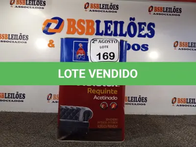 LOTE 169 - 01 LATA DE TINTA METALATEX ACETINADO DE 16 LITROS DE COR GELO BRANCO NEVE. (NO ESTADO) ATENÇÃO! FAZER A VISITAÇÃO ANTES DE ARREMATAR, NÃO SABEMOS SE FUNCIONA. LEILÃO NÃO TEM GARANTIA E NEM DEVOLUÇÃO, SUJEITO A POSSÍVEIS AVARIAS VISÍVEIS/OCULTAS E/OU AUSÊNCIA DE COMPONENTES.