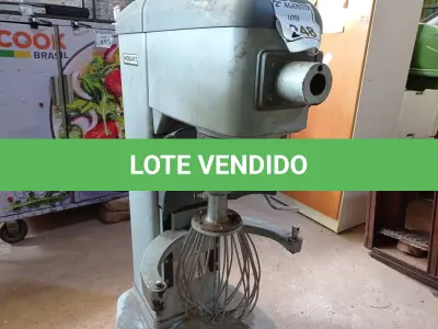 LOTE 248 - 01 BATEDEIRA INDUSTRIAL DE MASSAS MARCA HOBART. (NO ESTADO) ATENÇÃO! FAZER A VISITAÇÃO ANTES DE ARREMATAR, NÃO SABEMOS SE FUNCIONA. LEILÃO NÃO TEM GARANTIA E NEM DEVOLUÇÃO, SUJEITO A POSSÍVEIS AVARIAS VISÍVEIS/OCULTAS E/OU AUSÊNCIA DE COMPONENTES.