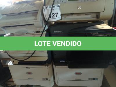 LOTE 127 - 05 IMPRESSORAS MARCAS E MODELOS DIVERSOS E 01 APARELHO DE FAX. (NO ESTADO) ATENÇÃO! FAZER A VISITAÇÃO ANTES DE ARREMATAR, NÃO SABEMOS SE FUNCIONA. LEILÃO NÃO TEM GARANTIA E NEM DEVOLUÇÃO, SUJEITO A POSSÍVEIS AVARIAS VISÍVEIS/OCULTAS E/OU AUSÊNCIA DE COMPONENTES.