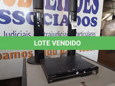 LOTE 141 - 02 CAIXAS DE SOM TIPO TORRE MARCA SONY E 01 APARELHO DE DVD MARCA SONY. (NO ESTADO) ATENÇÃO! FAZER A VISITAÇÃO ANTES DE ARREMATAR, NÃO SABEMOS SE FUNCIONA. LEILÃO NÃO TEM GARANTIA E NEM DEVOLUÇÃO, SUJEITO A POSSÍVEIS AVARIAS VISÍVEIS/OCULTAS E/OU AUSÊNCIA DE COMPONENTES.