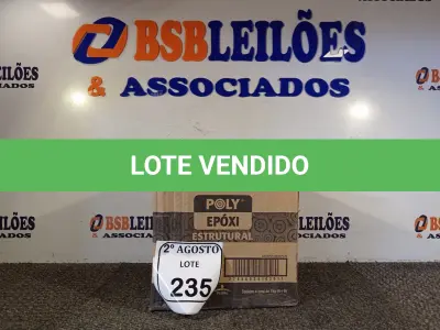 LOTE 235 - 04 ADESIVOS POLYEPOX 630G CADA. (NO ESTADO) ATENÇÃO! FAZER A VISITAÇÃO ANTES DE ARREMATAR, NÃO SABEMOS SE FUNCIONA. LEILÃO NÃO TEM GARANTIA E NEM DEVOLUÇÃO, SUJEITO A POSSÍVEIS AVARIAS VISÍVEIS/OCULTAS E/OU AUSÊNCIA DE COMPONENTES.