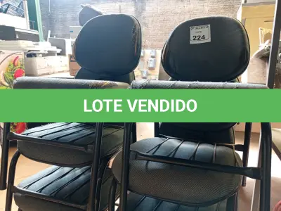 LOTE 224 - 06 CADEIRAS PARA ESCRITÓRIO. (NO ESTADO) ATENÇÃO! FAZER A VISITAÇÃO ANTES DE ARREMATAR, NÃO SABEMOS SE FUNCIONA. LEILÃO NÃO TEM GARANTIA E NEM DEVOLUÇÃO, SUJEITO A POSSÍVEIS AVARIAS VISÍVEIS/OCULTAS E/OU AUSÊNCIA DE COMPONENTES.