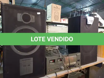 LOTE 138 - 01 TOCA FITAS ANTIGO MARCA GRADIENTE COM 02 CAIXAS DE SOM. (NO ESTADO) ATENÇÃO! FAZER A VISITAÇÃO ANTES DE ARREMATAR, NÃO SABEMOS SE FUNCIONA. LEILÃO NÃO TEM GARANTIA E NEM DEVOLUÇÃO, SUJEITO A POSSÍVEIS AVARIAS VISÍVEIS/OCULTAS E/OU AUSÊNCIA DE COMPONENTES.