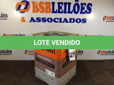 LOTE 290 - 01 LATA DE TINTA TEXTURATTO PREMIUM EFEITO RÚSTICO INTERIOR/EXTERIOR SUVINIL 25KG. (NO ESTADO) ATENÇÃO! FAZER A VISITAÇÃO ANTES DE ARREMATAR, NÃO SABEMOS SE FUNCIONA. LEILÃO NÃO TEM GARANTIA E NEM DEVOLUÇÃO, SUJEITO A POSSÍVEIS AVARIAS VISÍVEIS/OCULTAS E/OU AUSÊNCIA DE COMPONENTES.