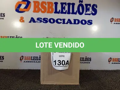 LOTE 130 - 01 CAIXA COM 12 UNIDADES DE PU NA COR PRETA. (NO ESTADO) ATENÇÃO! FAZER A VISITAÇÃO ANTES DE ARREMATAR, NÃO SABEMOS SE FUNCIONA. LEILÃO NÃO TEM GARANTIA E NEM DEVOLUÇÃO, SUJEITO A POSSÍVEIS AVARIAS VISÍVEIS/OCULTAS E/OU AUSÊNCIA DE COMPONENTES.