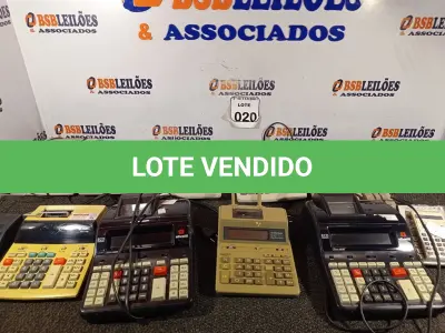 LOTE 020 - 01 LOTE COM CALCULADORAS MARCAS E MODELOS DIVERSOS. (NO ESTADO) ATENÇÃO! FAZER A VISITAÇÃO ANTES DE ARREMATAR, NÃO SABEMOS SE FUNCIONA. LEILÃO NÃO TEM GARANTIA E NEM DEVOLUÇÃO, SUJEITO A POSSÍVEIS AVARIAS VISÍVEIS/OCULTAS E/OU AUSÊNCIA DE COMPONENTES.
