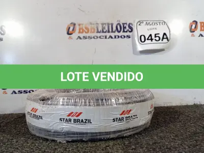 LOTE 045 - 01 ROLO DE FIO FLEXÍVEL 1X4,00MM NA COR CINZA. (NO ESTADO) ATENÇÃO! FAZER A VISITAÇÃO ANTES DE ARREMATAR, NÃO SABEMOS SE FUNCIONA. LEILÃO NÃO TEM GARANTIA E NEM DEVOLUÇÃO, SUJEITO A POSSÍVEIS AVARIAS VISÍVEIS/OCULTAS E/OU AUSÊNCIA DE COMPONENTES.