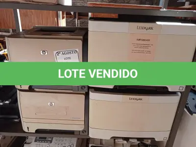 LOTE 317 - 04 IMPRESSORAS SENDO DUAS HP E DUAS LEXMAX. (NO ESTADO) ATENÇÃO! FAZER A VISITAÇÃO ANTES DE ARREMATAR, NÃO SABEMOS SE FUNCIONA. LEILÃO NÃO TEM GARANTIA E NEM DEVOLUÇÃO, SUJEITO A POSSÍVEIS AVARIAS VISÍVEIS/OCULTAS E/OU AUSÊNCIA DE COMPONENTES.