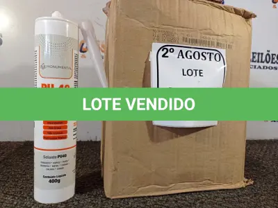 LOTE 160 - 01 CAIXA COM 12UNIDADES DE PU NA COR BRANCA. (NO ESTADO) ATENÇÃO! FAZER A VISITAÇÃO ANTES DE ARREMATAR, NÃO SABEMOS SE FUNCIONA. LEILÃO NÃO TEM GARANTIA E NEM DEVOLUÇÃO, SUJEITO A POSSÍVEIS AVARIAS VISÍVEIS/OCULTAS E/OU AUSÊNCIA DE COMPONENTES.