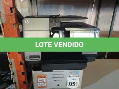 LOTE 051 - 02 IMPRESSORAS SENDO 01 HP MULTIFUNCIONAL. (NO ESTADO) ATENÇÃO! FAZER A VISITAÇÃO ANTES DE ARREMATAR, NÃO SABEMOS SE FUNCIONA. LEILÃO NÃO TEM GARANTIA E NEM DEVOLUÇÃO, SUJEITO A POSSÍVEIS AVARIAS VISÍVEIS/OCULTAS E/OU AUSÊNCIA DE COMPONENTES.