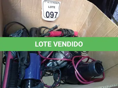 LOTE 097 - 01 LOTE COM DIVERSOS APARELHOS DE BELEZA. (NO ESTADO) ATENÇÃO! FAZER A VISITAÇÃO ANTES DE ARREMATAR, NÃO SABEMOS SE FUNCIONA. LEILÃO NÃO TEM GARANTIA E NEM DEVOLUÇÃO, SUJEITO A POSSÍVEIS AVARIAS VISÍVEIS/OCULTAS E/OU AUSÊNCIA DE COMPONENTES.