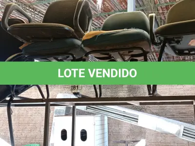 LOTE 281 - 05 CADEIRAS DE ESCRITÓRIO. (NO ESTADO) ATENÇÃO! FAZER A VISITAÇÃO ANTES DE ARREMATAR, NÃO SABEMOS SE FUNCIONA. LEILÃO NÃO TEM GARANTIA E NEM DEVOLUÇÃO, SUJEITO A POSSÍVEIS AVARIAS VISÍVEIS/OCULTAS E/OU AUSÊNCIA DE COMPONENTES.