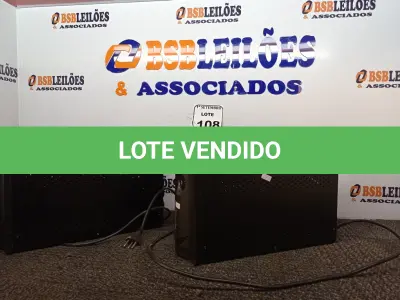 LOTE 108 - 02 NOBREAKS MARCA APC V1500W CADA. (NO ESTADO) ATENÇÃO! FAZER A VISITAÇÃO ANTES DE ARREMATAR, NÃO SABEMOS SE FUNCIONA. LEILÃO NÃO TEM GARANTIA E NEM DEVOLUÇÃO, SUJEITO A POSSÍVEIS AVARIAS VISÍVEIS/OCULTAS E/OU AUSÊNCIA DE COMPONENTES.
