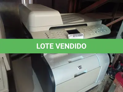 LOTE 075 - 01 IMPRESSORA MULTIFUNCIONAL COLORIDA MARCA HP MODELO CM2320NF. (NO ESTADO) ATENÇÃO! FAZER A VISITAÇÃO ANTES DE ARREMATAR, NÃO SABEMOS SE FUNCIONA. LEILÃO NÃO TEM GARANTIA E NEM DEVOLUÇÃO, SUJEITO A POSSÍVEIS AVARIAS VISÍVEIS/OCULTAS E/OU AUSÊNCIA DE COMPONENTES.