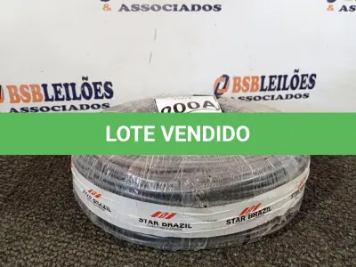 LOTE 200 - 01 ROLO DE FIO FLEXÍVEL 1X10,00MM NA COR PRETA. (NO ESTADO) ATENÇÃO! FAZER A VISITAÇÃO ANTES DE ARREMATAR, NÃO SABEMOS SE FUNCIONA. LEILÃO NÃO TEM GARANTIA E NEM DEVOLUÇÃO, SUJEITO A POSSÍVEIS AVARIAS VISÍVEIS/OCULTAS E/OU AUSÊNCIA DE COMPONENTES.