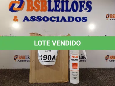 LOTE 190 - 01 CAIXA COM 12UNIDADES DE PU NA COR BRANCA. (NO ESTADO) ATENÇÃO! FAZER A VISITAÇÃO ANTES DE ARREMATAR, NÃO SABEMOS SE FUNCIONA. LEILÃO NÃO TEM GARANTIA E NEM DEVOLUÇÃO, SUJEITO A POSSÍVEIS AVARIAS VISÍVEIS/OCULTAS E/OU AUSÊNCIA DE COMPONENTES.
